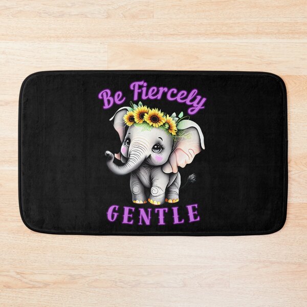 Item preview, Be Fiercely Gentle. elephant face designed and sold by ElephantVibes.