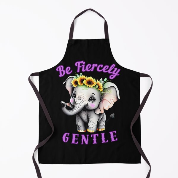 Item preview, Be Fiercely Gentle. elephant face designed and sold by ElephantVibes.