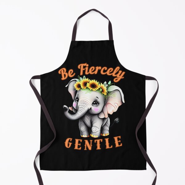 Item preview, Be Fiercely Gentle. elephant portrait designed and sold by ElephantVibes.