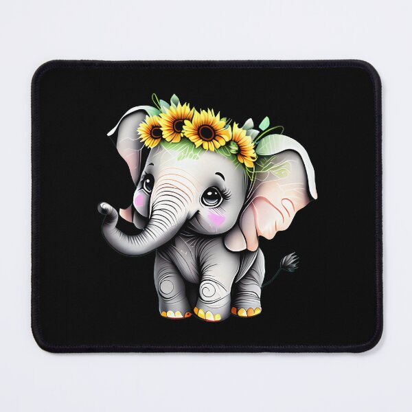 Item preview, Flower Elephant designed and sold by ElephantVibes.