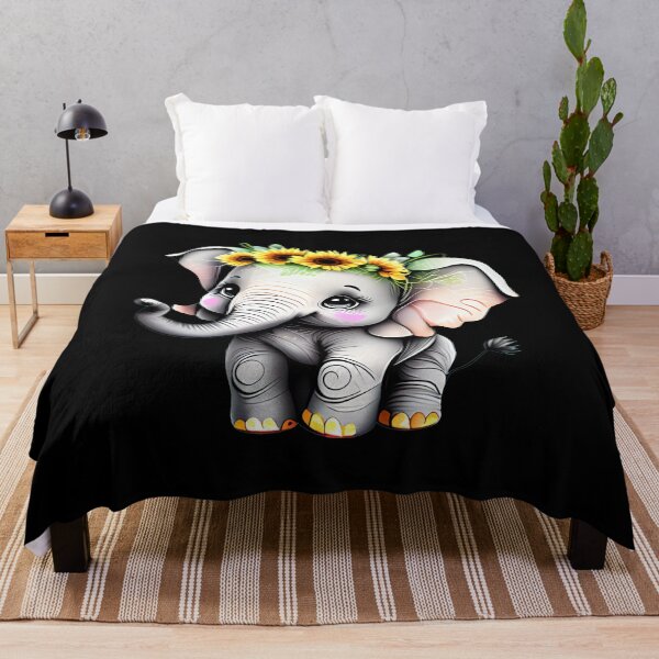 Item preview, Flower Elephant designed and sold by ElephantVibes.