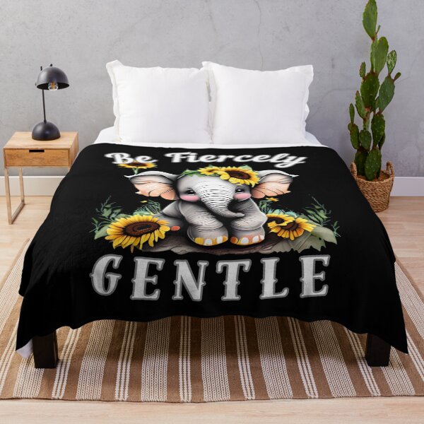 Item preview, Be Fiercely Gentle. surreal elephant designed and sold by ElephantVibes.