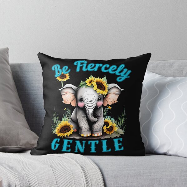Item preview, Be Fiercely Gentle. adorable elephant designed and sold by ElephantVibes.