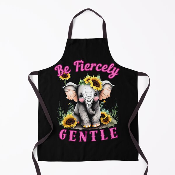Item preview, Be Fiercely Gentle. elephant saying designed and sold by ElephantVibes.