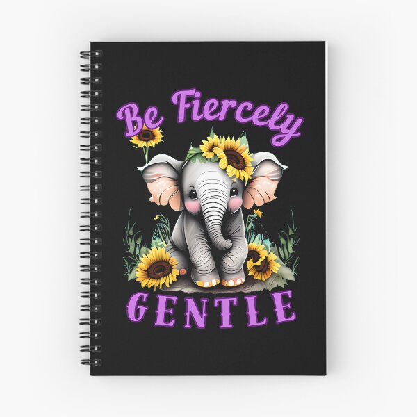 Item preview, Be Fiercely Gentle. elephant quote designed and sold by ElephantVibes.