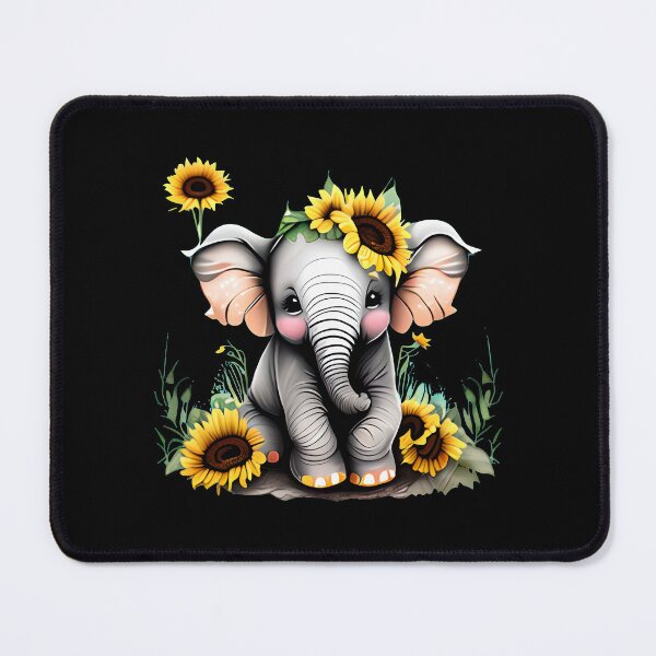 Item preview, Flower Elephant designed and sold by ElephantVibes.