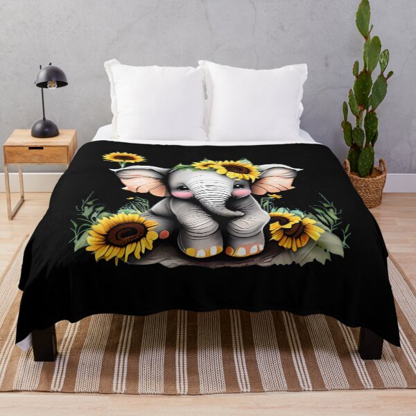 Item preview, Flower Elephant designed and sold by ElephantVibes.