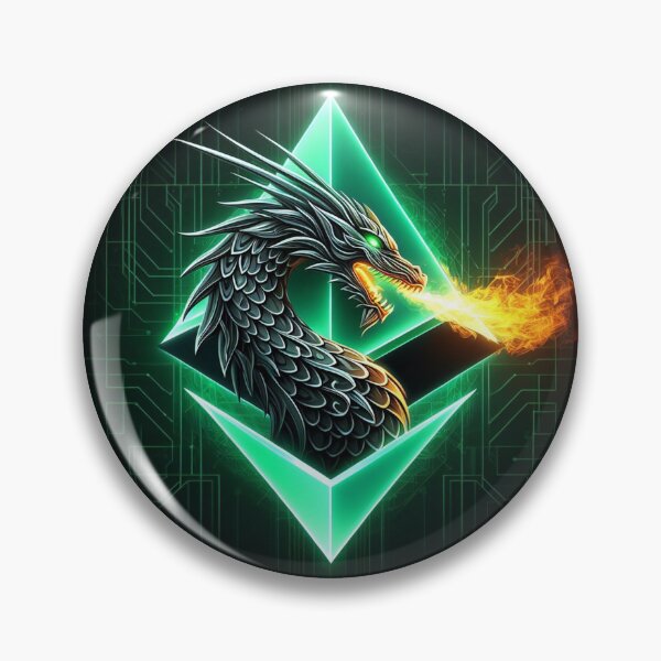 Item preview, Ethereum Crypto Currency Dragon  designed and sold by DinoKate.