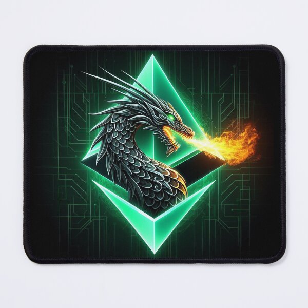 Item preview, Ethereum Crypto Currency Dragon  designed and sold by DinoKate.