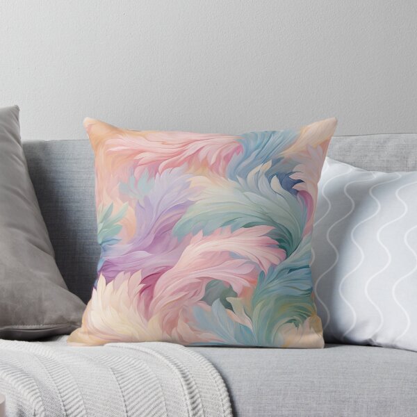 Item preview, Hojas de acanto caprichosas: patrón floral en colores pastel designed and sold by HAL2501.