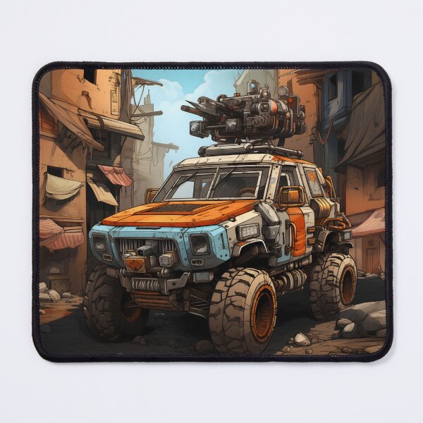 Item preview, Postapocalyptic Cartoon Car designed and sold by Sp3ctrumOfColor.