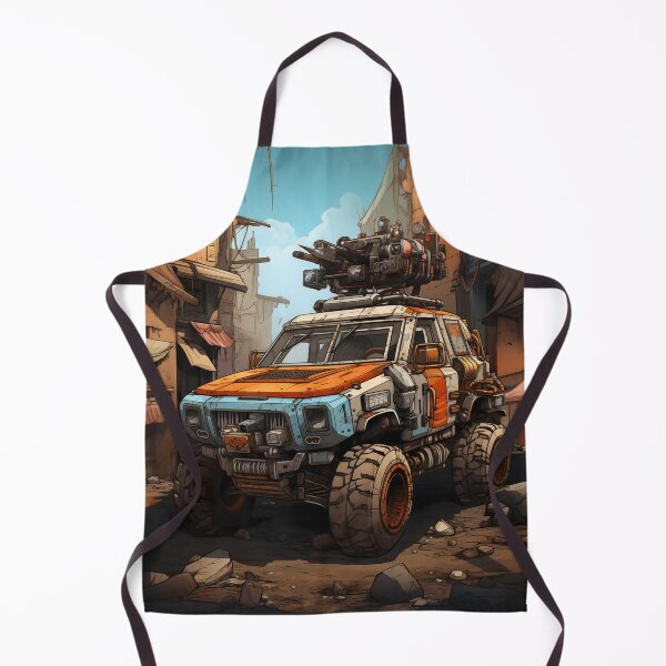 Item preview, Postapocalyptic Cartoon Car designed and sold by Sp3ctrumOfColor.