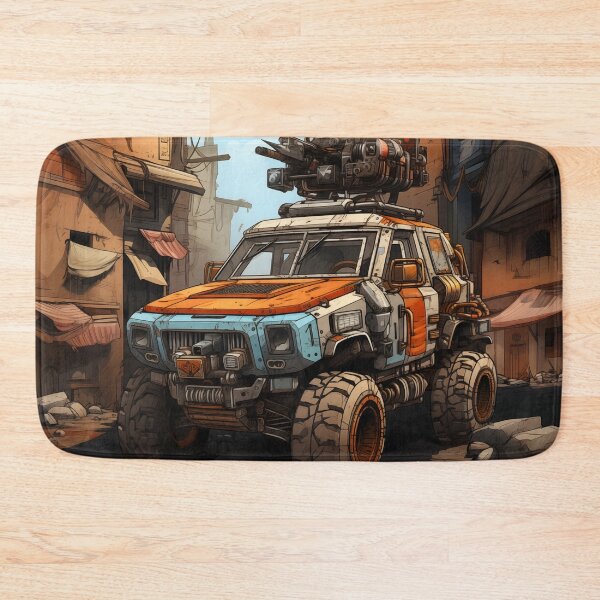 Item preview, Postapocalyptic Cartoon Car designed and sold by Sp3ctrumOfColor.