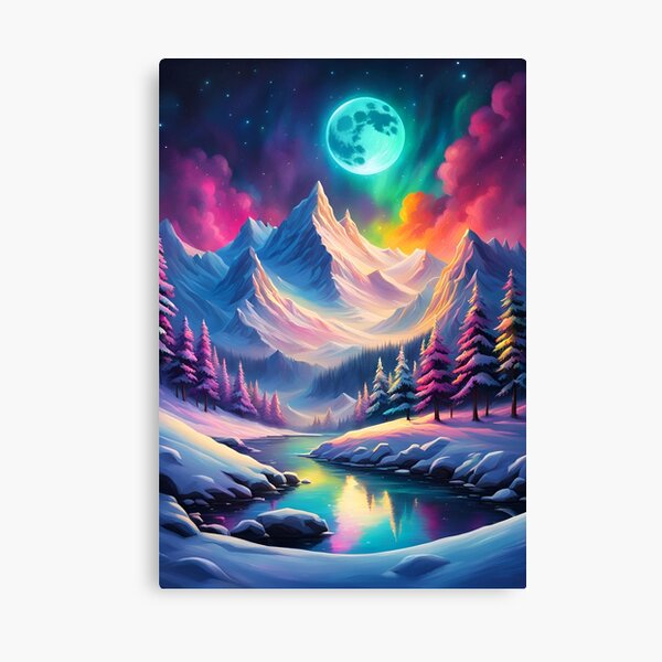 Item preview, Snow Capped Mountains Winter Landscape designed and sold by JMPDesign.