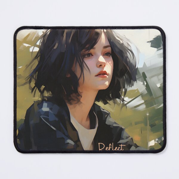 Item preview, Pensive Muse, Abstract Portrait Art designed and sold by inkArtistryfine.