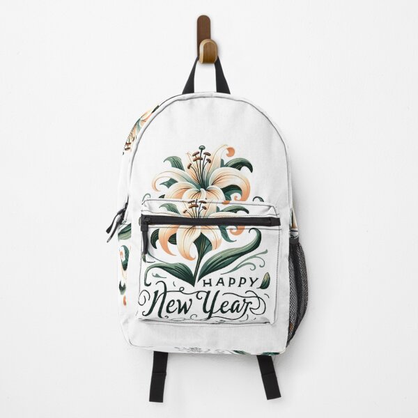 Item preview, Whimsical Lily with Happy New Year Message designed and sold by KNAA.