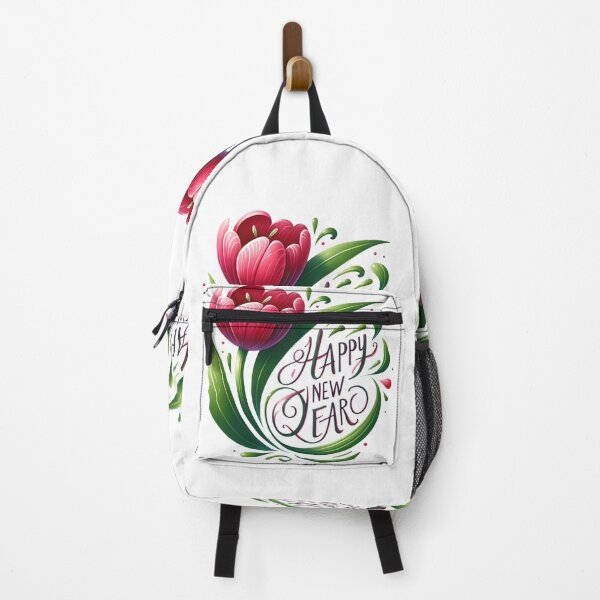 Item preview, Whimsical Tulip with Happy New Year Message designed and sold by KNAA.