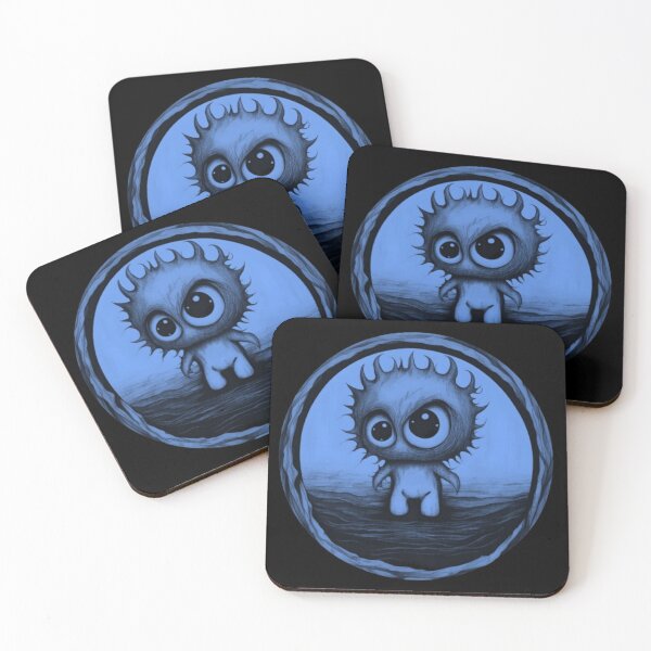 Item preview, Aoi blue multicolored - little monsters collection by Red Siri0 designed and sold by Red Siri0 Art.