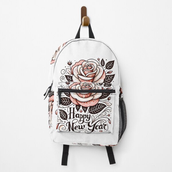 Item preview, Whimsical Rose with Happy New Year Message designed and sold by KNAA.
