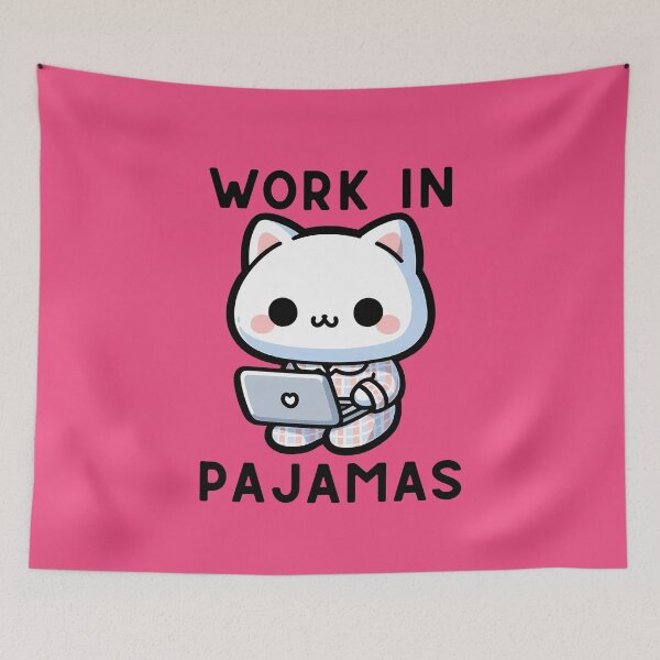 Item preview, Work in Pajamas: Cozy Productivity designed and sold by Upetees.