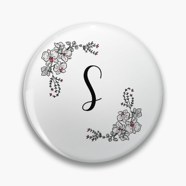 Item preview, The Letter "S" With White Flowers. designed and sold by LisaDesigns323.
