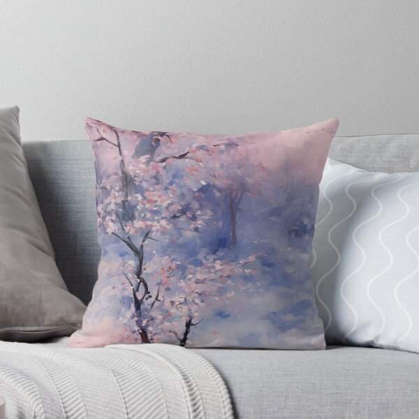 Item preview, Patrón sin costuras impresionista Misty Plum Orchard designed and sold by HAL2501.