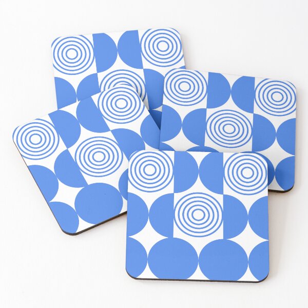 Item preview, Blue Geo pattern circles designed and sold by gwiggington.