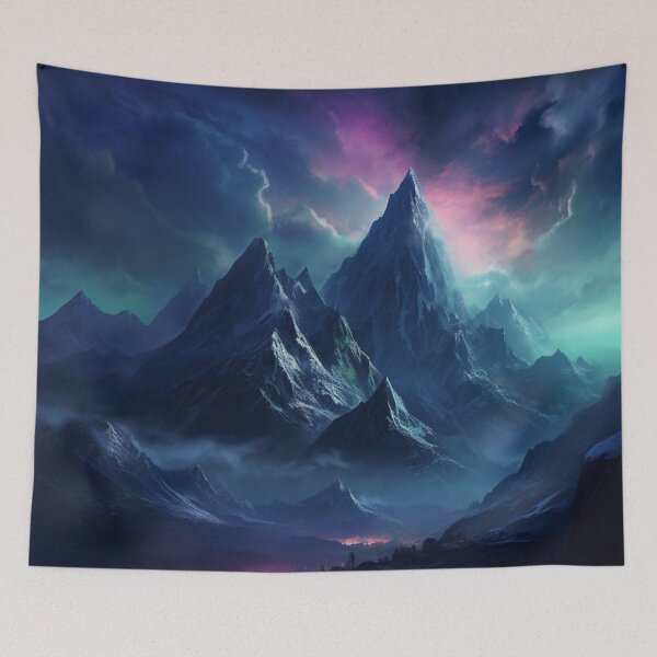 Item preview, Fantasy Landscape - Inspiring Mountain Peaks  designed and sold by Fantasy Masterpiece.