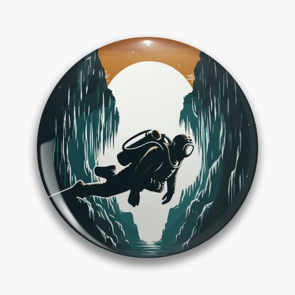 Item preview, Vintage Cave Diving Adventure designed and sold by TomFrontierArt.
