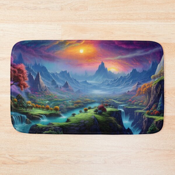 Item preview, Fantasy Landscape - Double Sunrise Valley designed and sold by Fantasy Masterpiece.