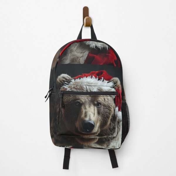 Item preview, Grizzly bear dressed in a Santa Claus outfit  designed and sold by dcrc.