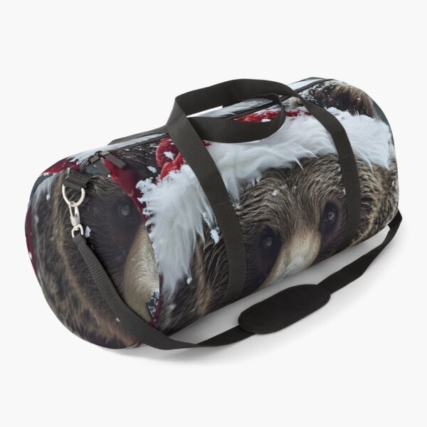 Item preview, grizzly bear dressed in a santa claus outfit designed and sold by dcrc.