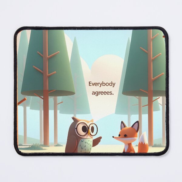 Item preview, Forest Friends, Owl and Fox Harmony designed and sold by inkArtistryfine.
