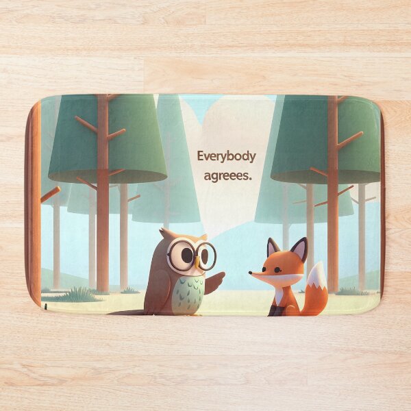 Item preview, Forest Friends, Owl and Fox Harmony designed and sold by inkArtistryfine.