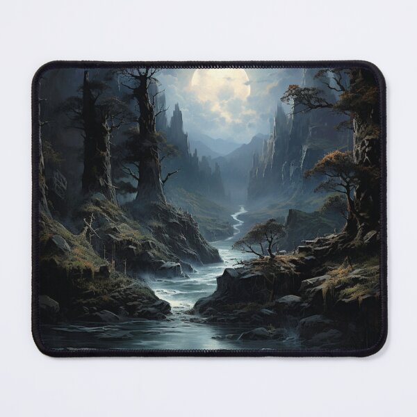 Item preview, Dark Fantasy Landscape - Moonlit Mire designed and sold by Fantasy Masterpiece.