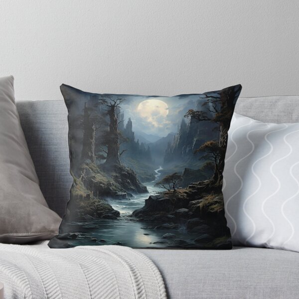 Item preview, Dark Fantasy Landscape - Moonlit Mire designed and sold by Fantasy Masterpiece.