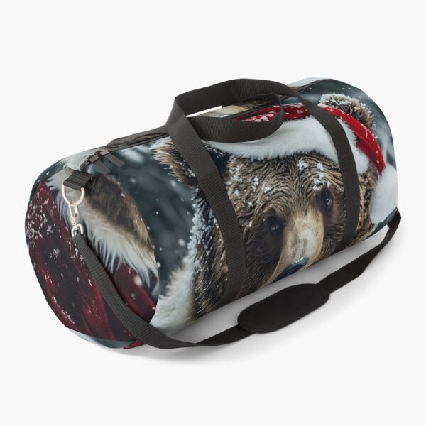 Item preview, grizzly bear dressed in a santa claus outfit designed and sold by dcrc.