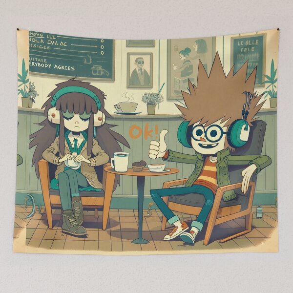 Item preview, Cool Beats & Coffee Shop Vibes designed and sold by inkArtistryfine.