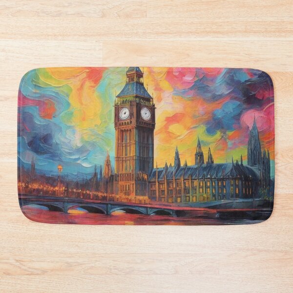 Item preview, Big Ben - Neon Days - In the style of Van Gogh designed and sold by TheHappyK.