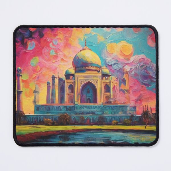 Item preview, Taj Mahal - Neon Days - in the style of Van Gogh designed and sold by TheHappyK.