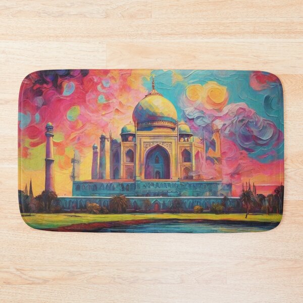 Item preview, Taj Mahal - Neon Days - in the style of Van Gogh designed and sold by TheHappyK.