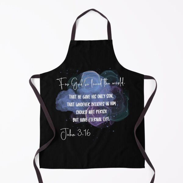 Artikelvorschau, Johannes 3:16 Bibelschrift Kunst weißer Text entworfen und verkauft von nancybernard.