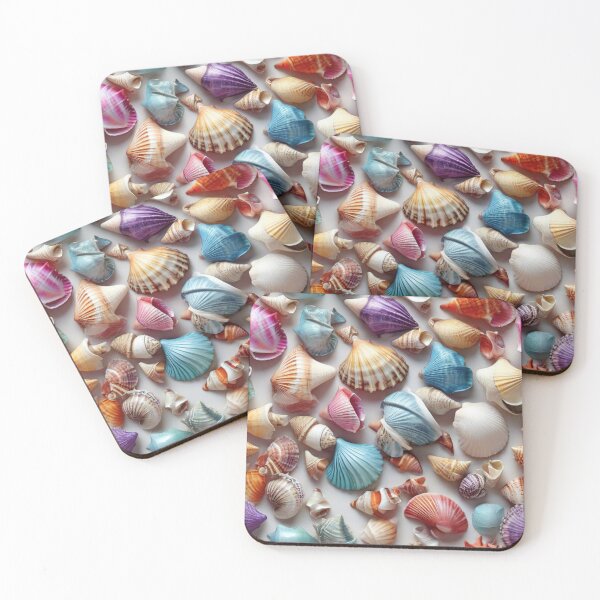 Item preview, Colourful Seashells designed and sold by likbatonboot.