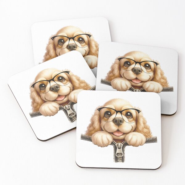 Item preview, Cavalier King Charles Spaniel Peeking Out Of A Zipper designed and sold by TheAnimalZ00.