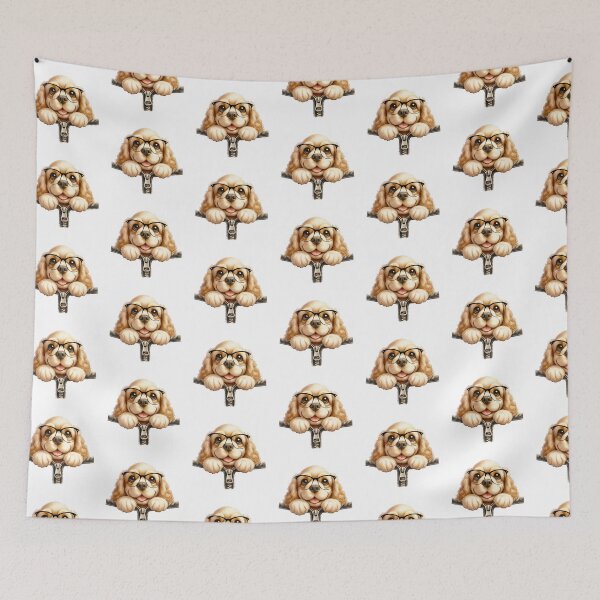 Item preview, Cavalier King Charles Spaniel Peeking Out Of A Zipper designed and sold by TheAnimalZ00.
