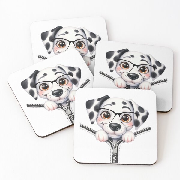 Item preview, Dalmatian Peeking Out Of A Zipper designed and sold by TheAnimalZ00.