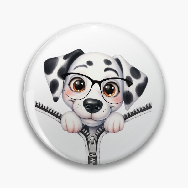 Item preview, Dalmatian Peeking Out Of A Zipper designed and sold by TheAnimalZ00.