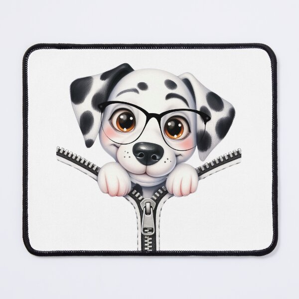 Item preview, Dalmatian Peeking Out Of A Zipper designed and sold by TheAnimalZ00.
