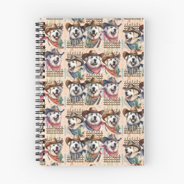 Item preview, Great Pyrenees Herding Dogs in Cowboy Hats Western designed and sold by Animals-on-me.
