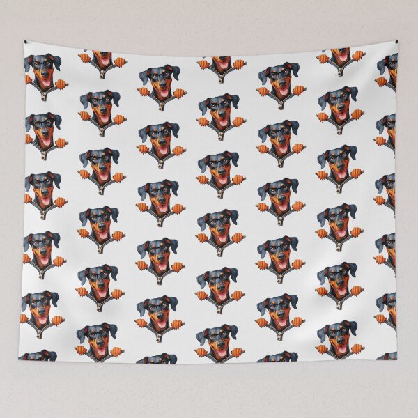 Item preview, Doberman Peeking Out Of A Zipper designed and sold by TheAnimalZ00.